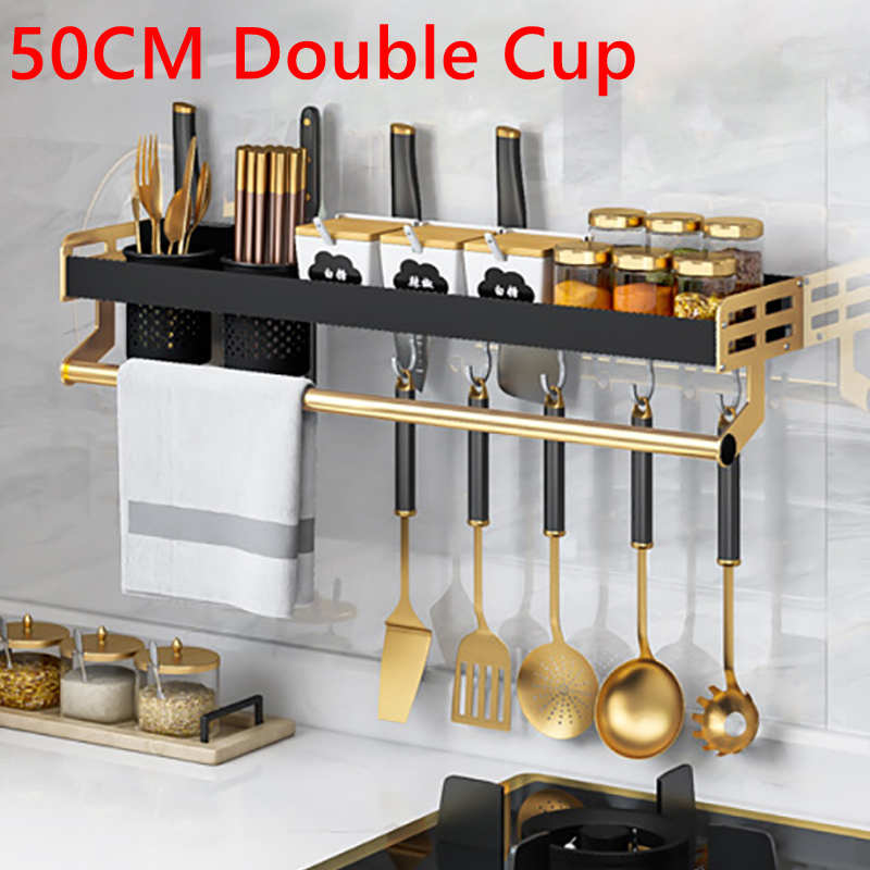Luxury Kitchen Shelf Wall-Mounted Spice Rack